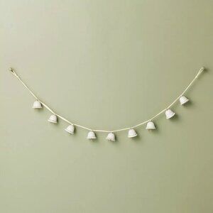 Hearth & Hand with Magnolia 3.75' Decorative Ceramic Bell Christmas Garland Crea